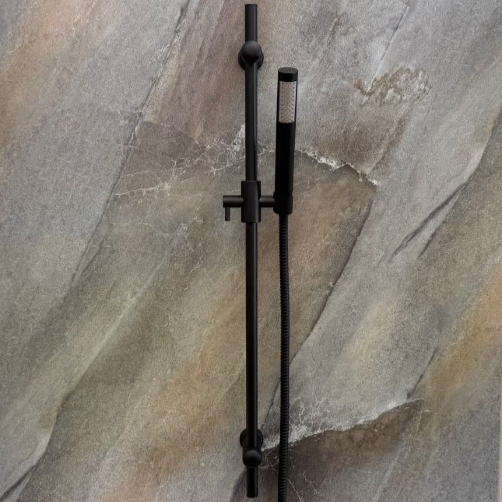 Wide lifestyle image of Crosswater Mike Pro Matt Black